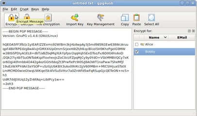 encrypt the message